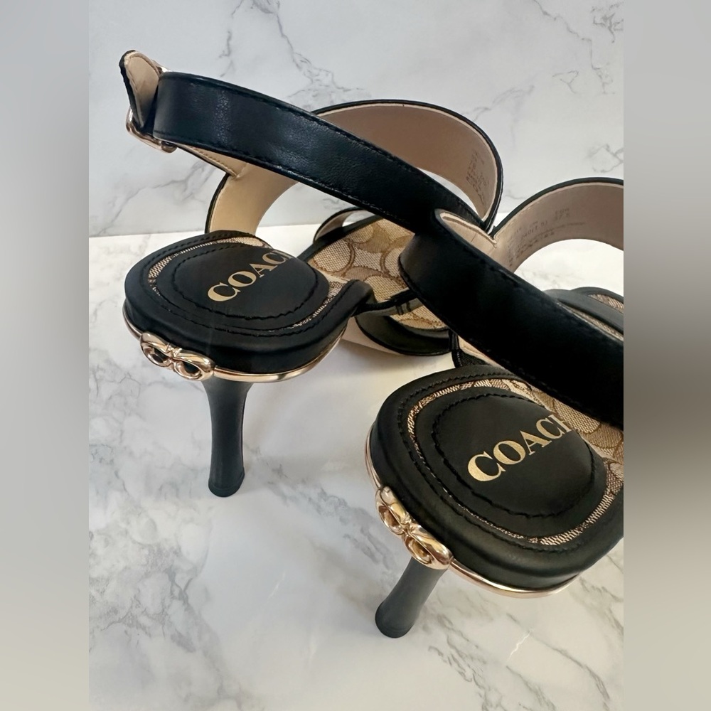 Coach Rori Leather Sandal – Black – Size 7B – NIB - Picture 9 of 14